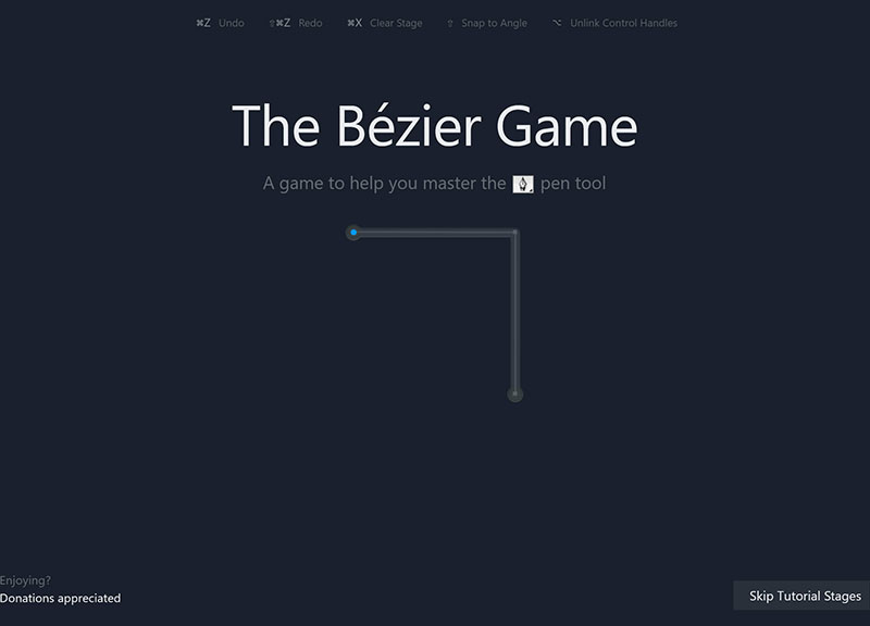 The Bézier Game_贝塞尔游戏，PS钢笔工具在线练习
