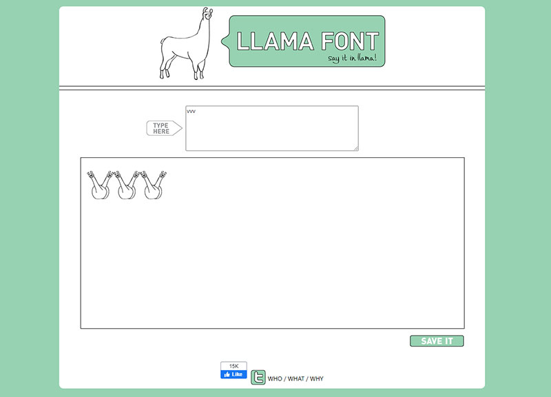 llama font_羊驼字体，英文字母转羊驼体