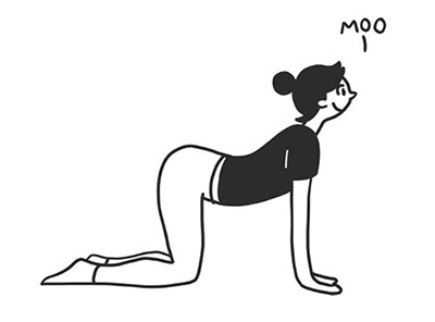 Cow Pose: 牛式