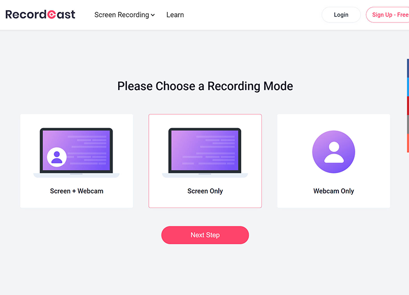 RecordCast_免费在线屏幕录像工具